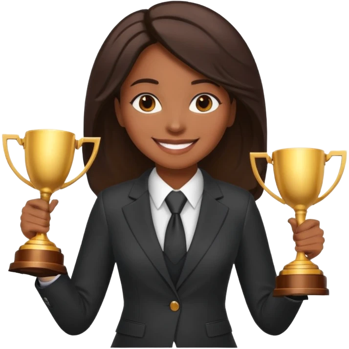 generate an emoji for this phrase, Start strong to earn trust and be noticed. End strong to be remembered. make it a black female emoji