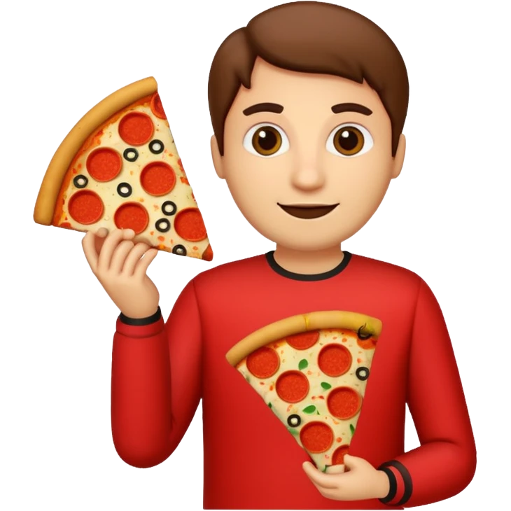 italian emoji person with pizza emoji
