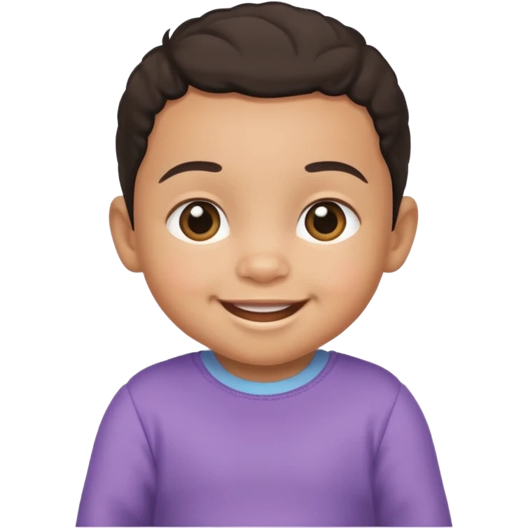 Indiozinho bebê meio branco emoji