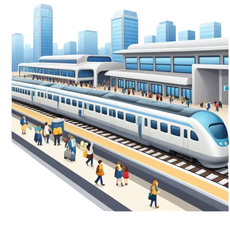 train station emoji