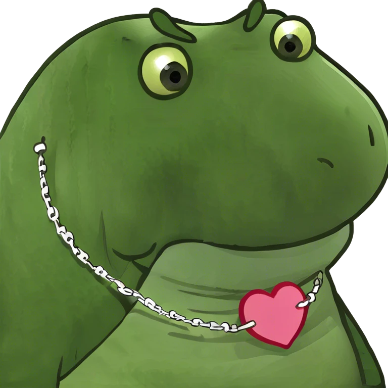 Hippo with hearts emoji