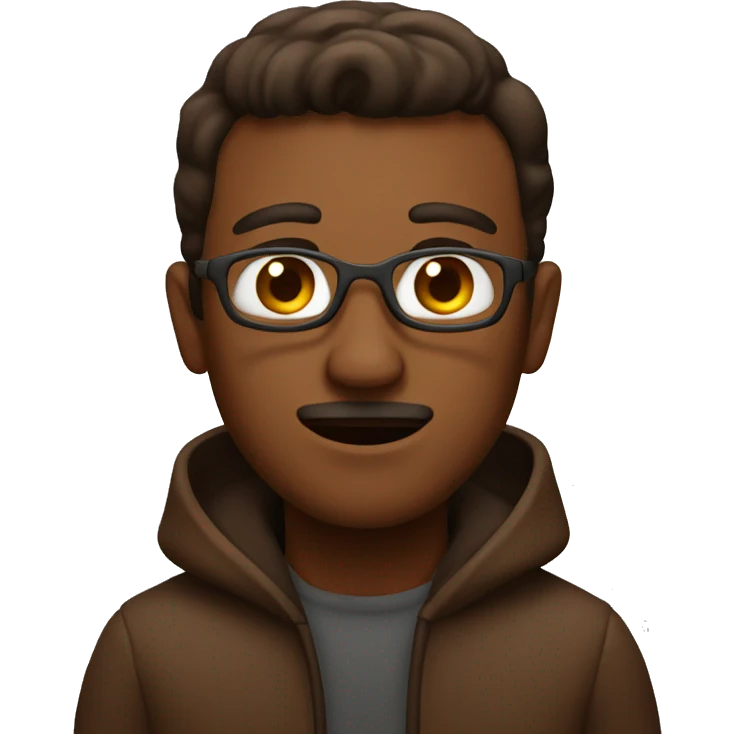 man with brown liquid emoji