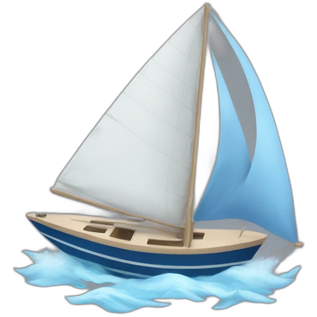 sailboat with winds emoji