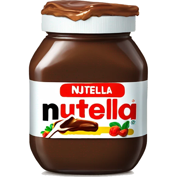 a simple nutella jar looking at you emoji