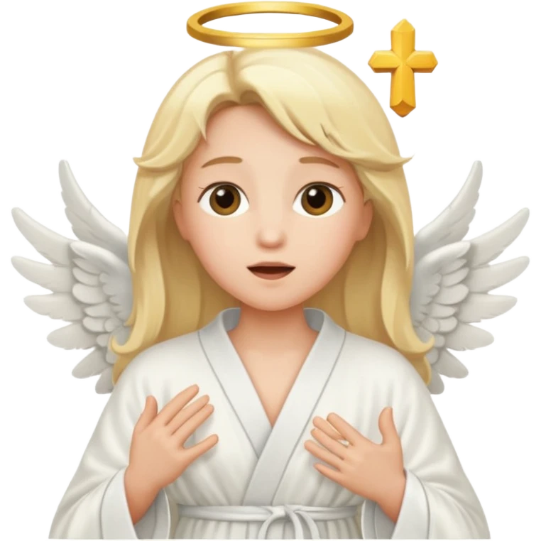 singing angel emoji