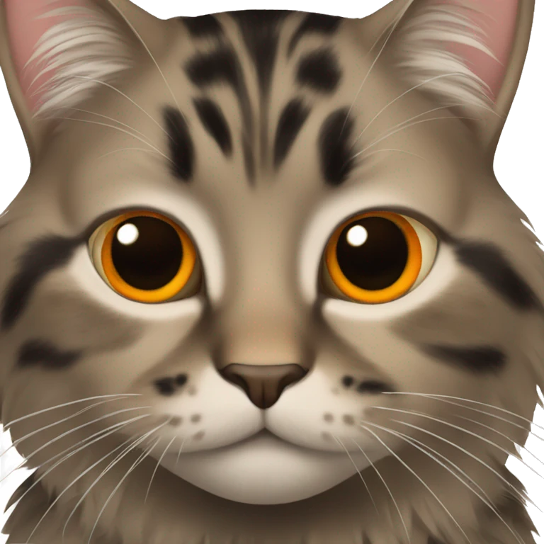 cat with black and orange fur emoji