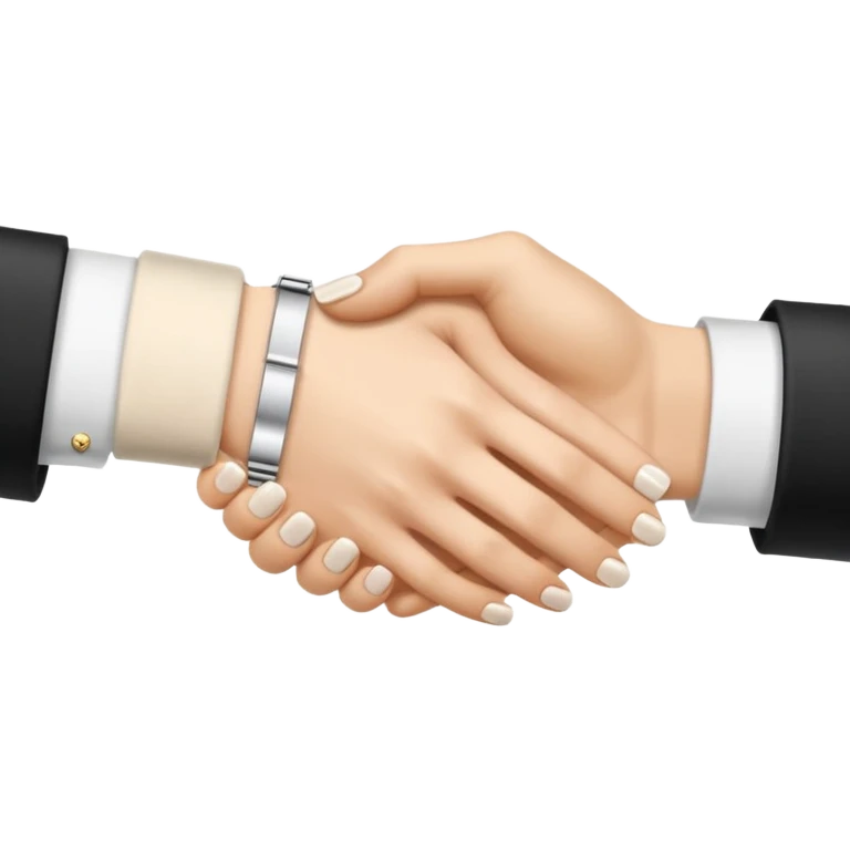 hand shaking with Rolex emoji