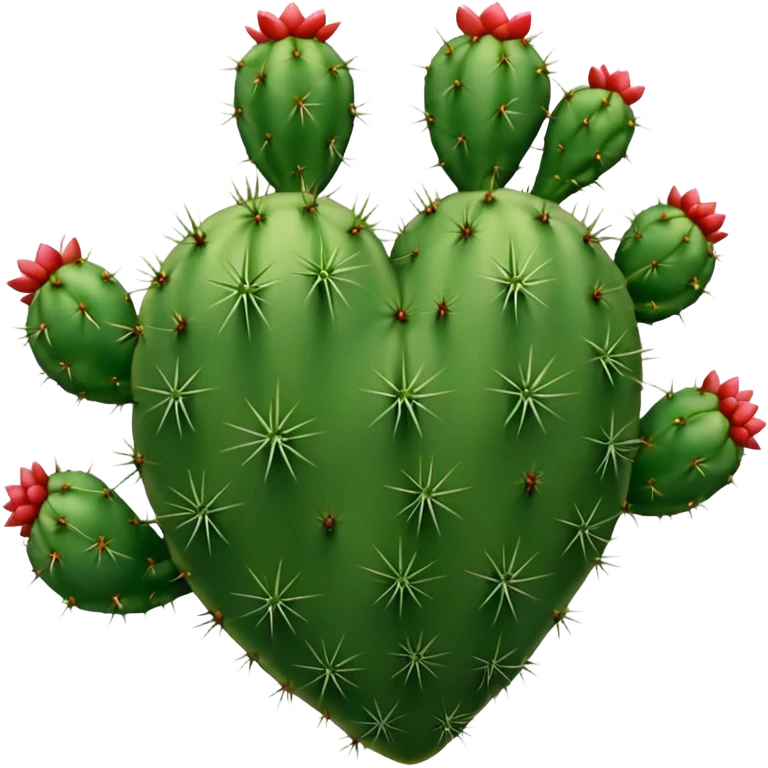 Cactus heart with thorns emoji