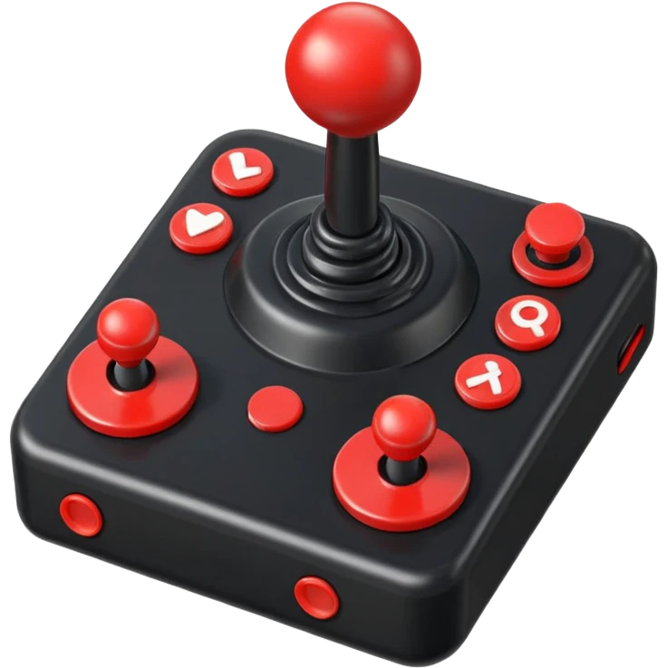 retro joystick emoji