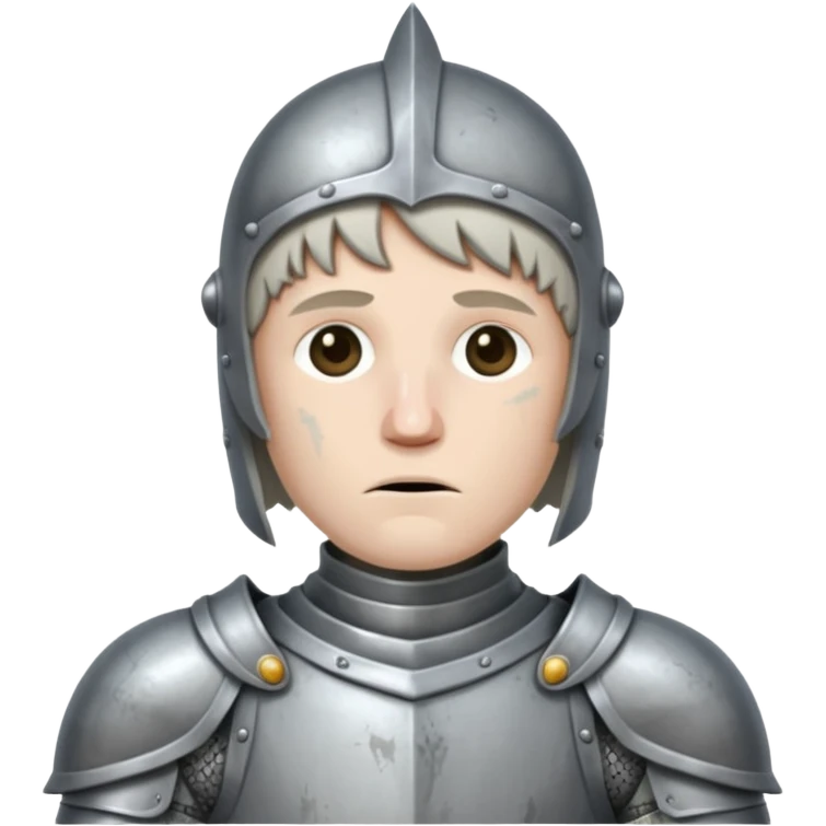 Sad knight emoji
