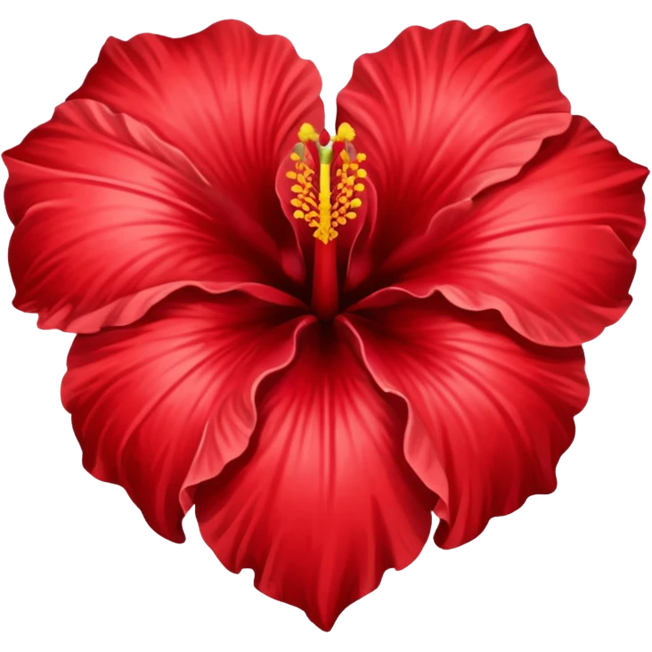 Hibiscus heart emoji