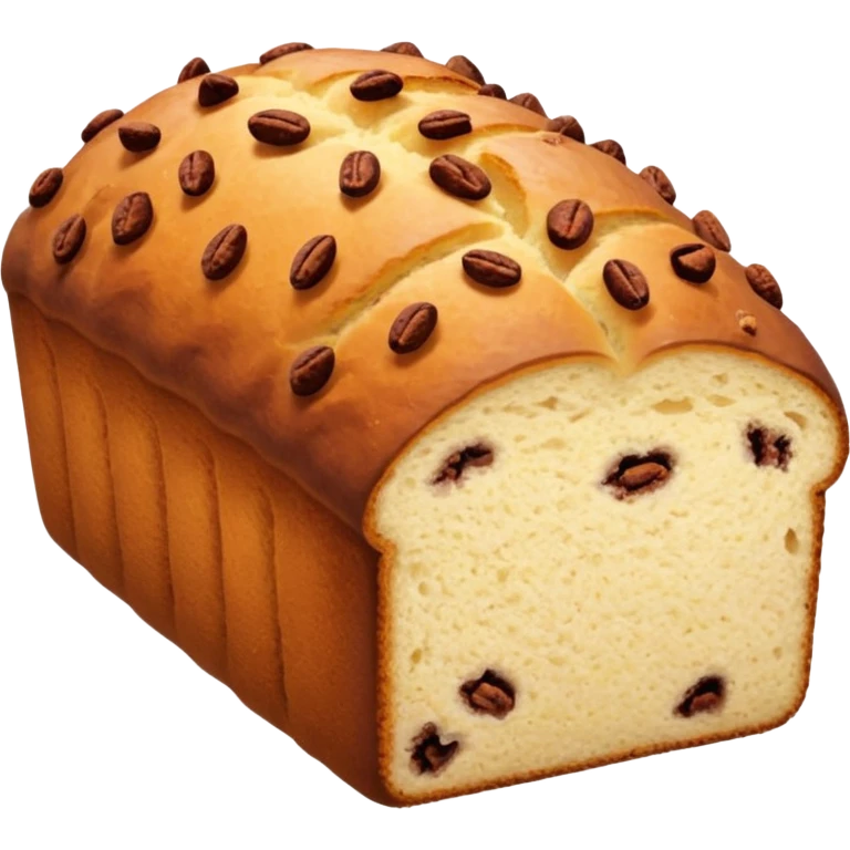 sweet bread long with cacao emoji