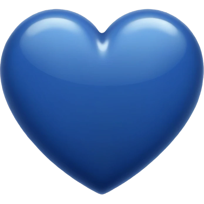 Navy blue heart emoji