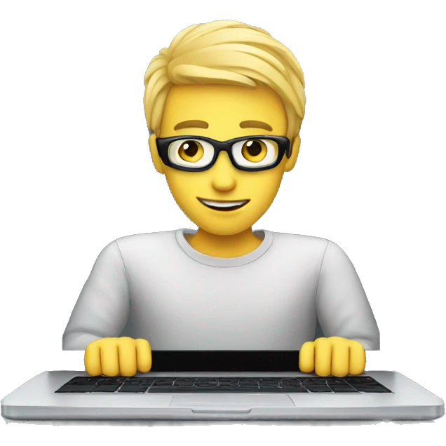 cyber guy with windows laptop emoji