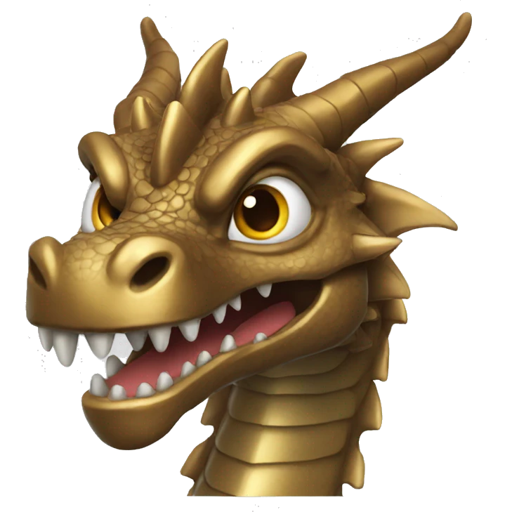 bronze dragon silly emoji