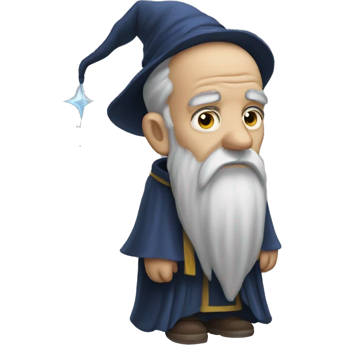 extremely sad wizard emoji