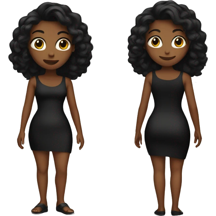 tight Black dress emoji