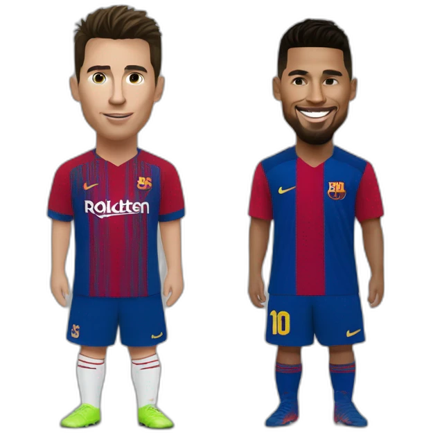 Ronaldo et messi ensemble emoji