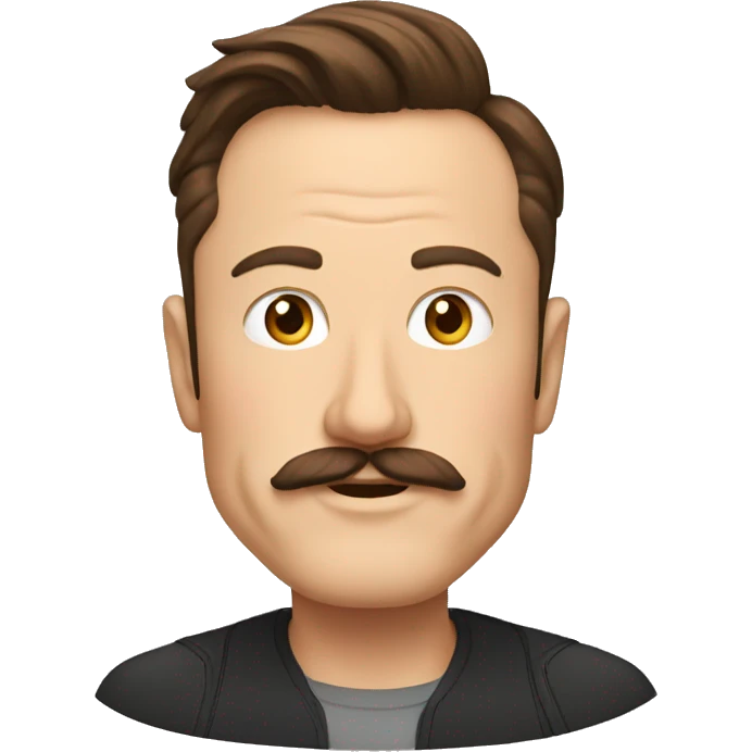 Elon musk with persian mustache  emoji