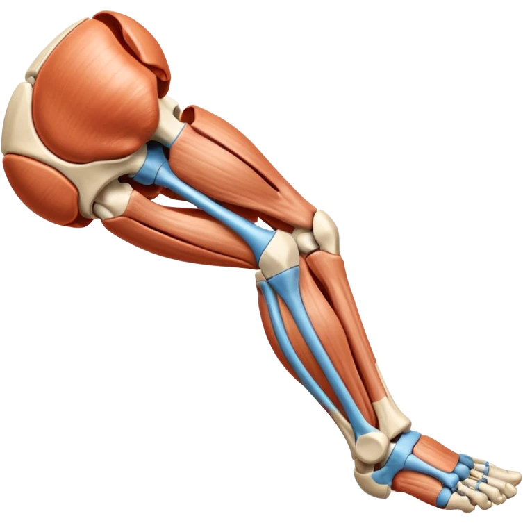Articulacion de la rodilla en flexión mostrando los ligamentos  emoji