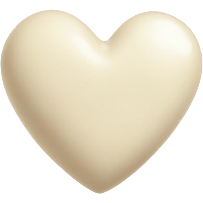 Cream heart  emoji