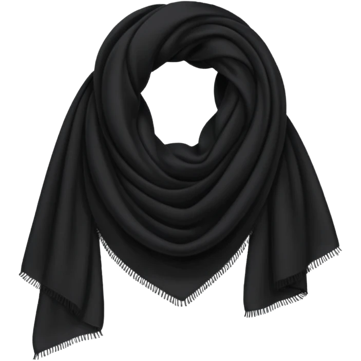 scarf black emoji