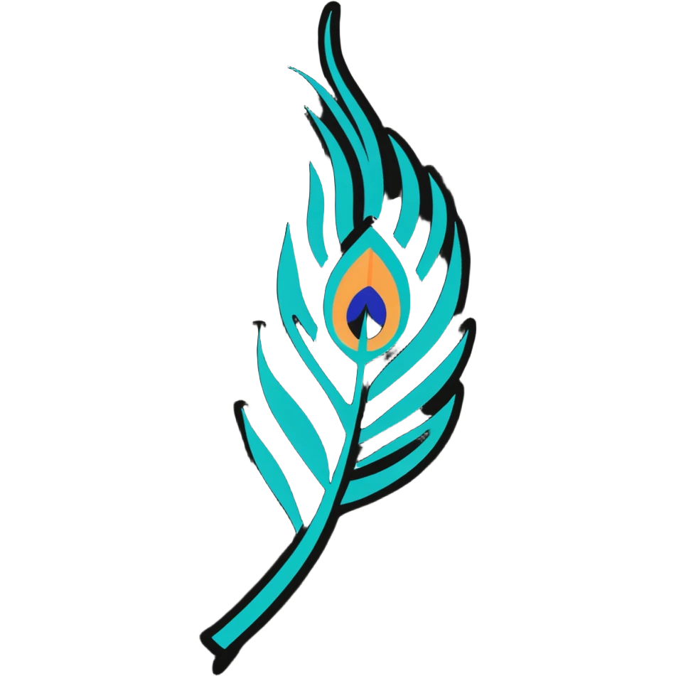 peacock feather emoji