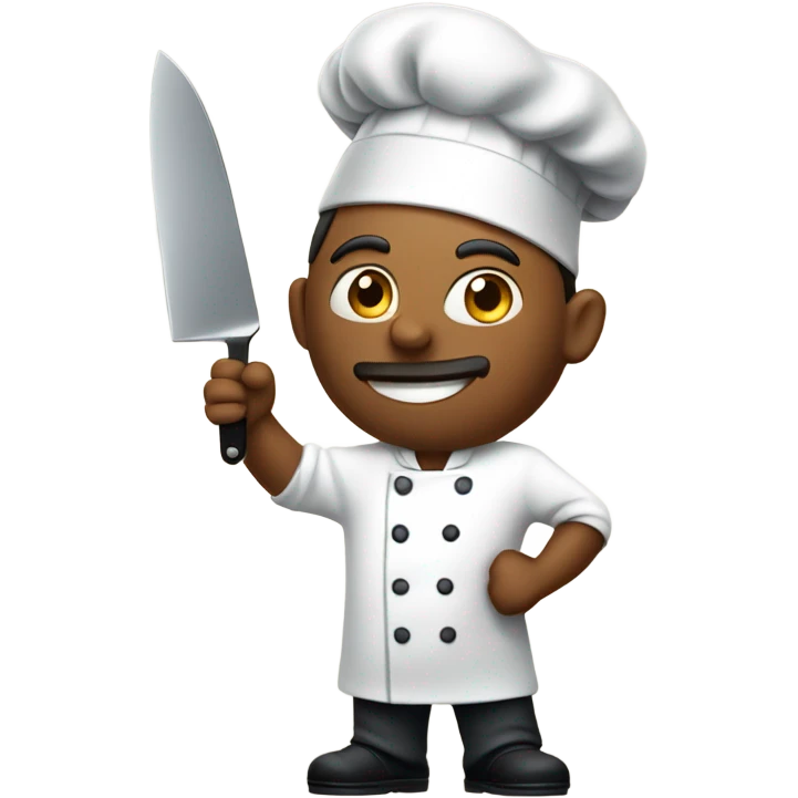 Chef with knife emoji