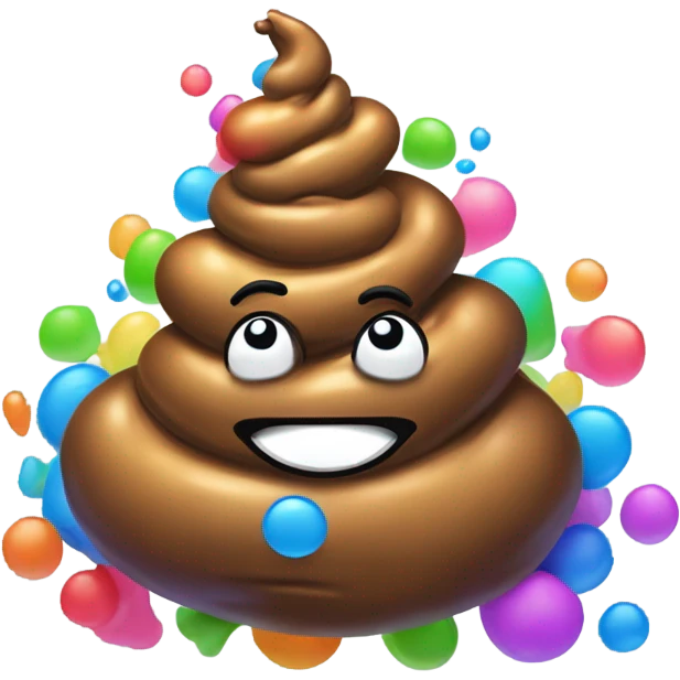 Rainbow Poop emoji