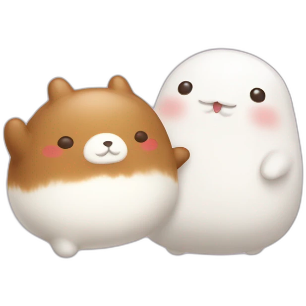 Molang and Piu piu emoji