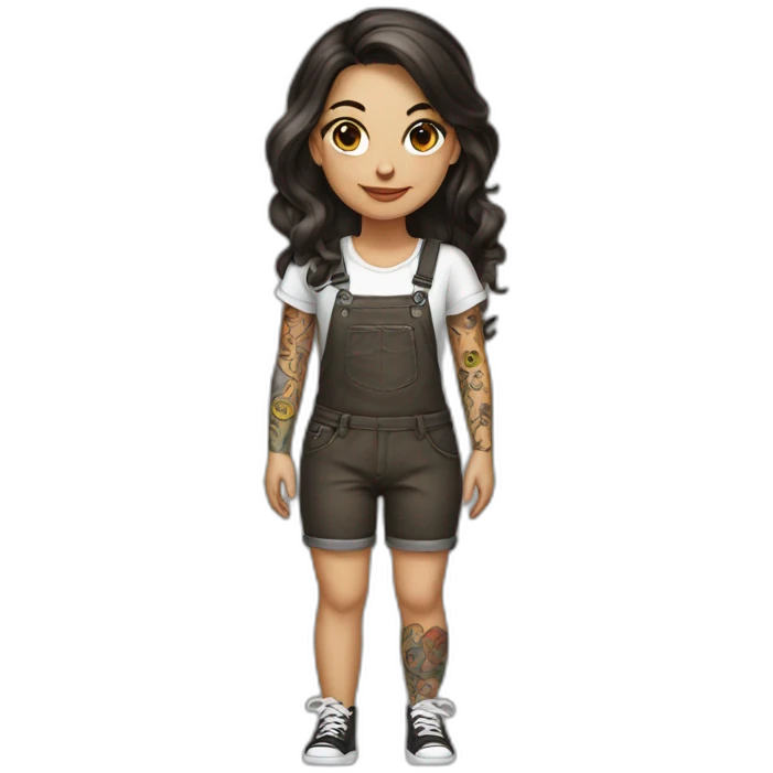 tattoo artist girl brunette  emoji