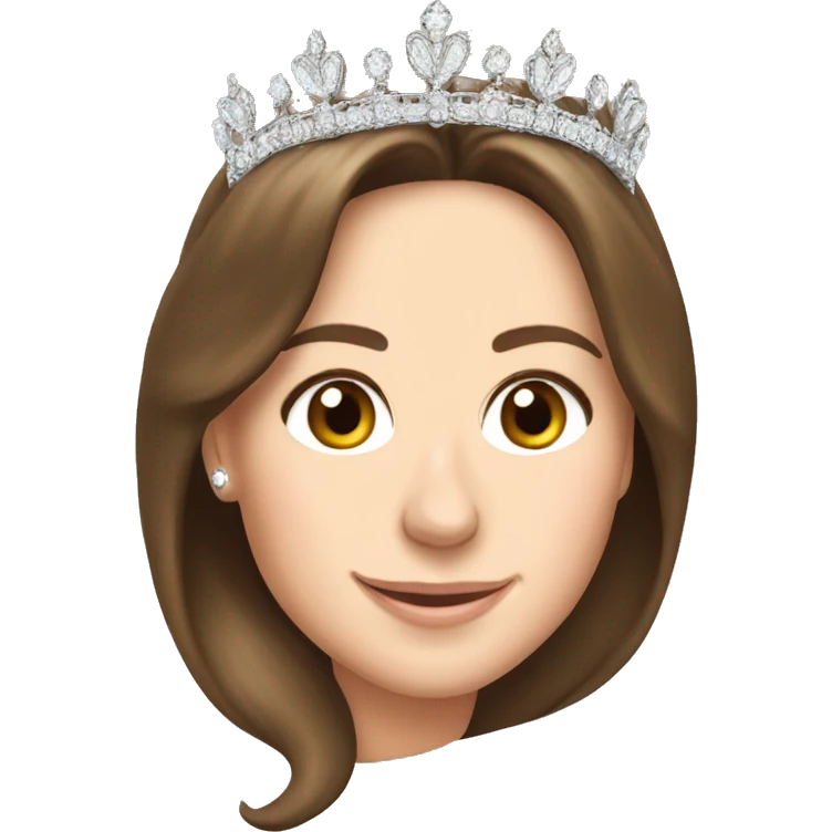 Kate Middleton wearing tiara emoji