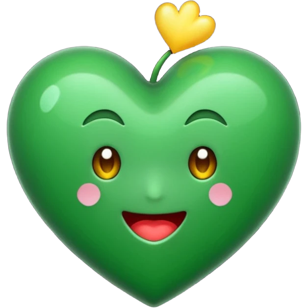 corazon verde oscuro emoji