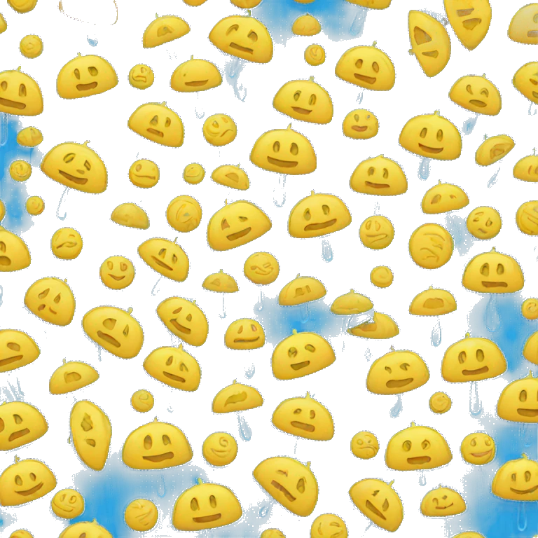 Bright blue raincoat  emoji