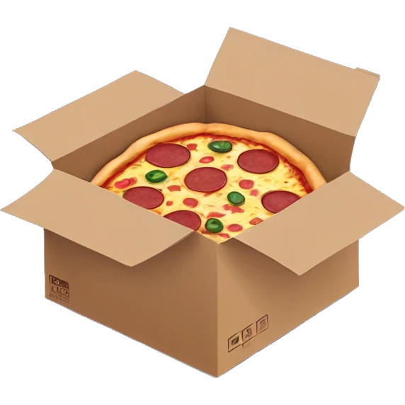 Pizza in a pizza box emoji