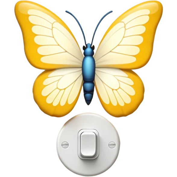 Lampadina da muro a forma di farfalla  emoji