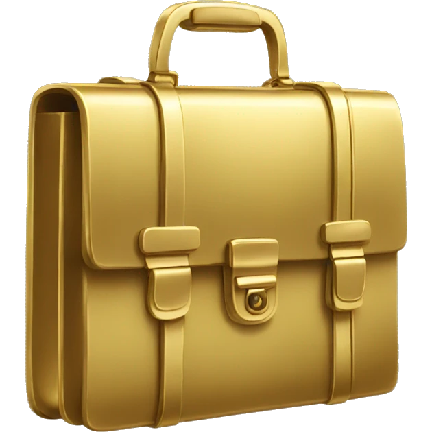 gold briefcase emoji
