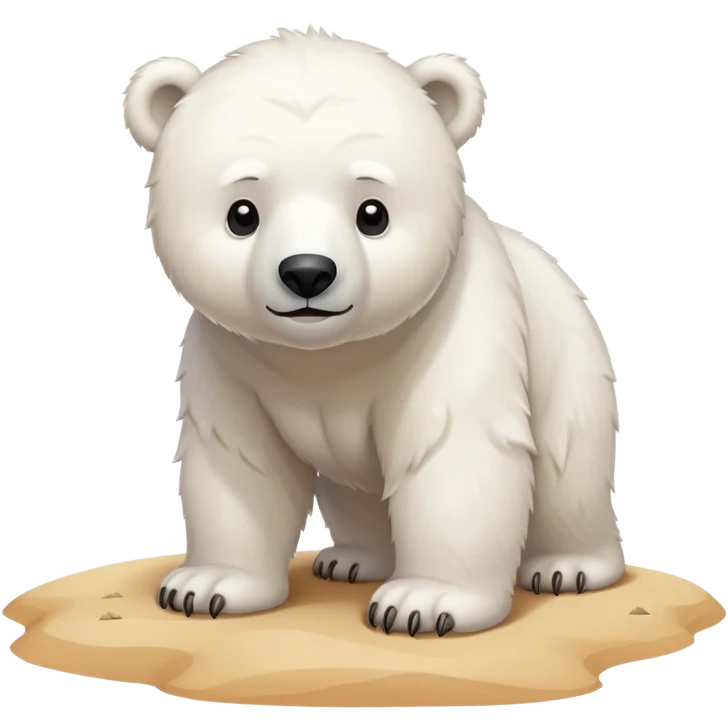 polar bear in the desert emoji