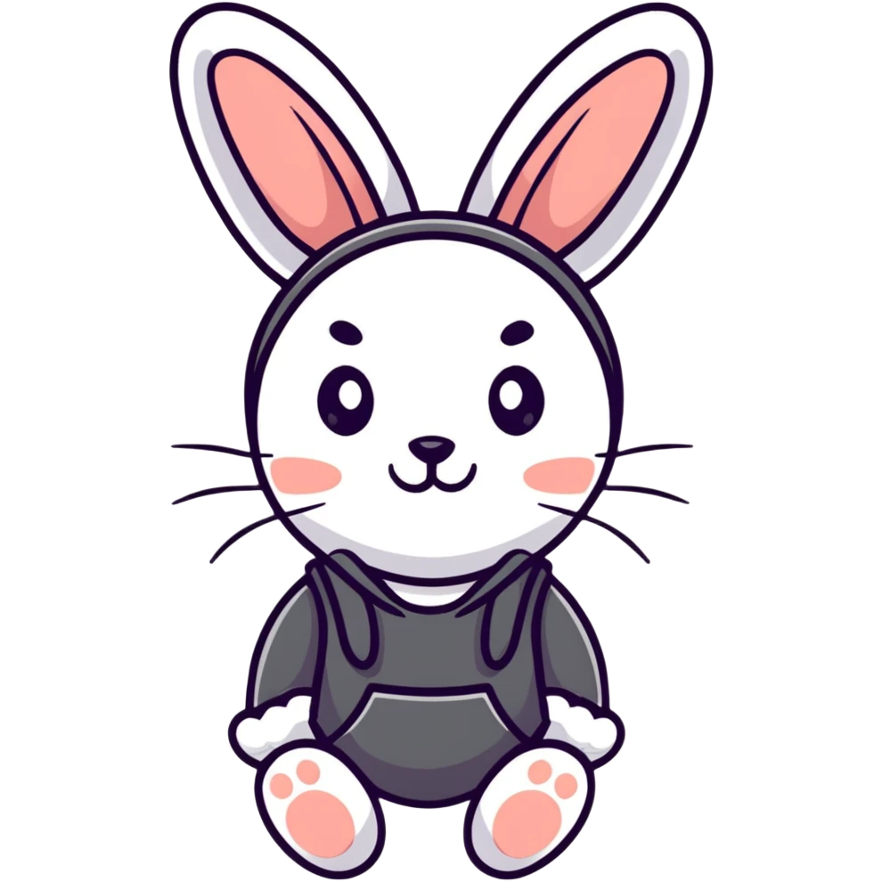 Me wearing bunny ears emoji