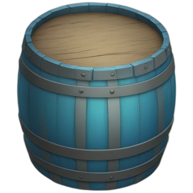 blue glass barrel emoji