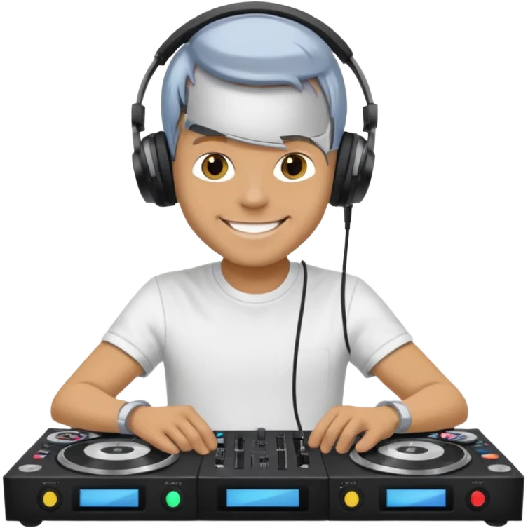 Armin van Buuren with DJ table emoji