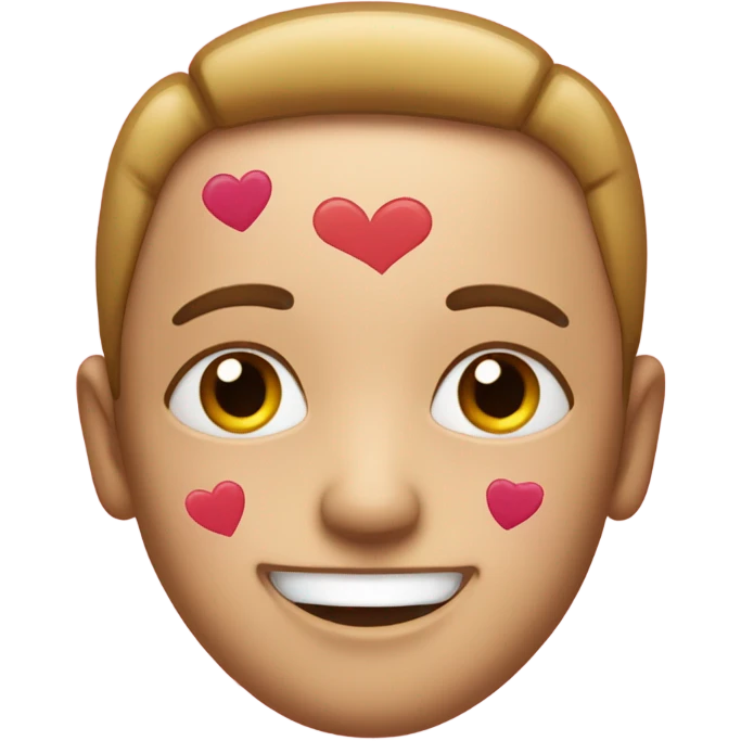 Face with hearts  emoji