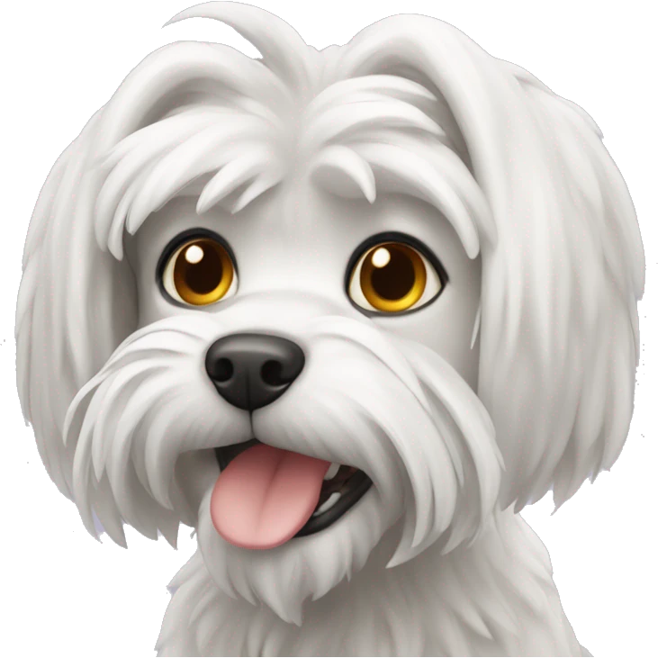 Griffin is a Maltese dog  emoji