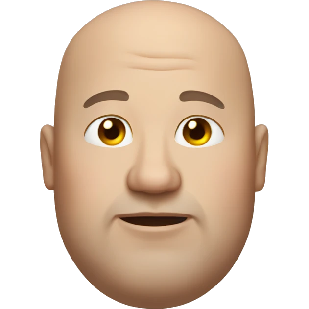 fat bald man emoji
