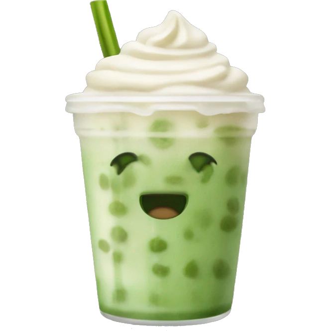 iced matcha latte emoji