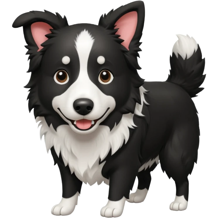 border collie playing emoji