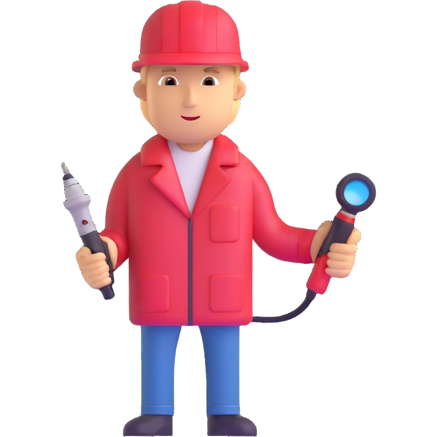 man with a soldering iron emoji