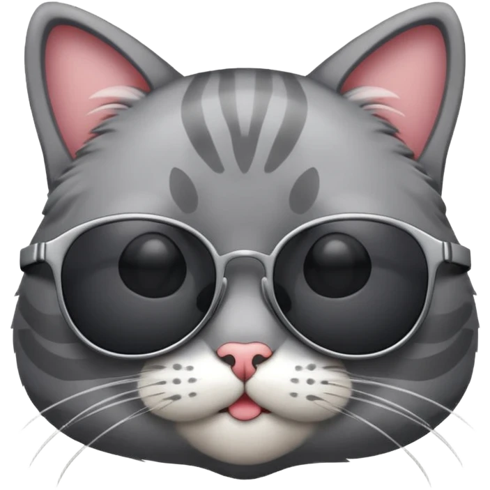 Cat wearing sunglasses emoji