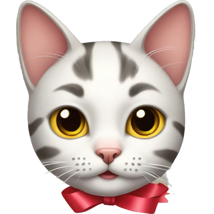 cat with ribbon emoji