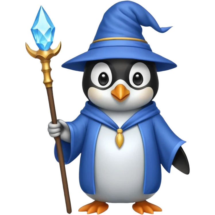 Penguin Wizard emoji